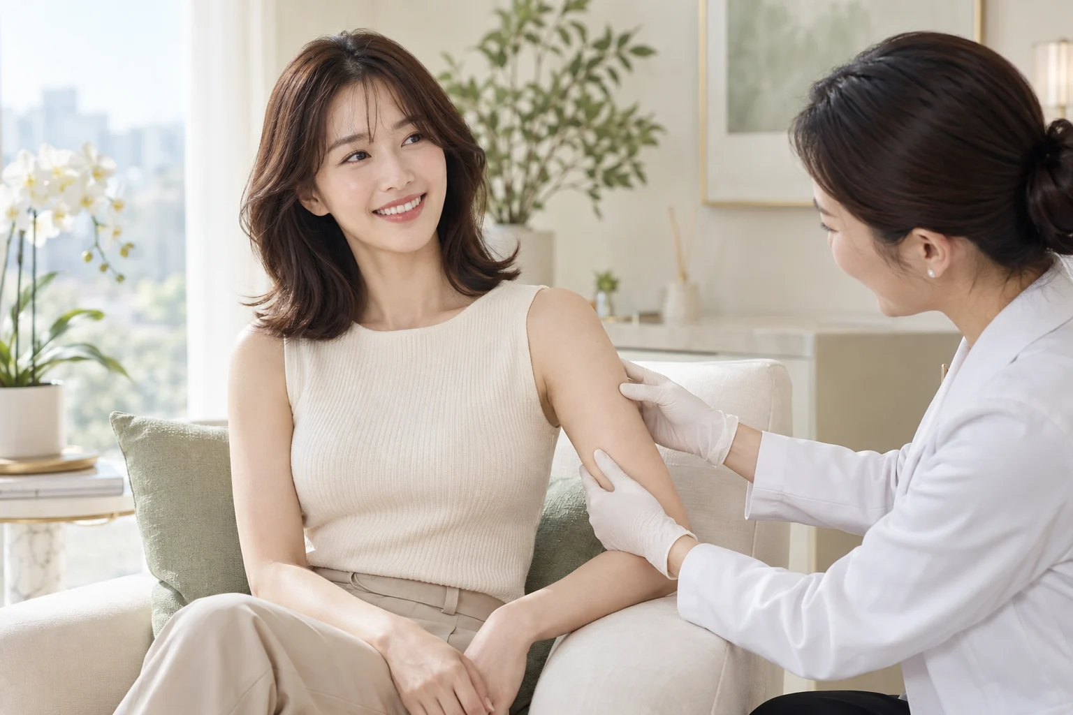 팔뚝 울쎄라 진료를 이해하기 위한 예시 이미지