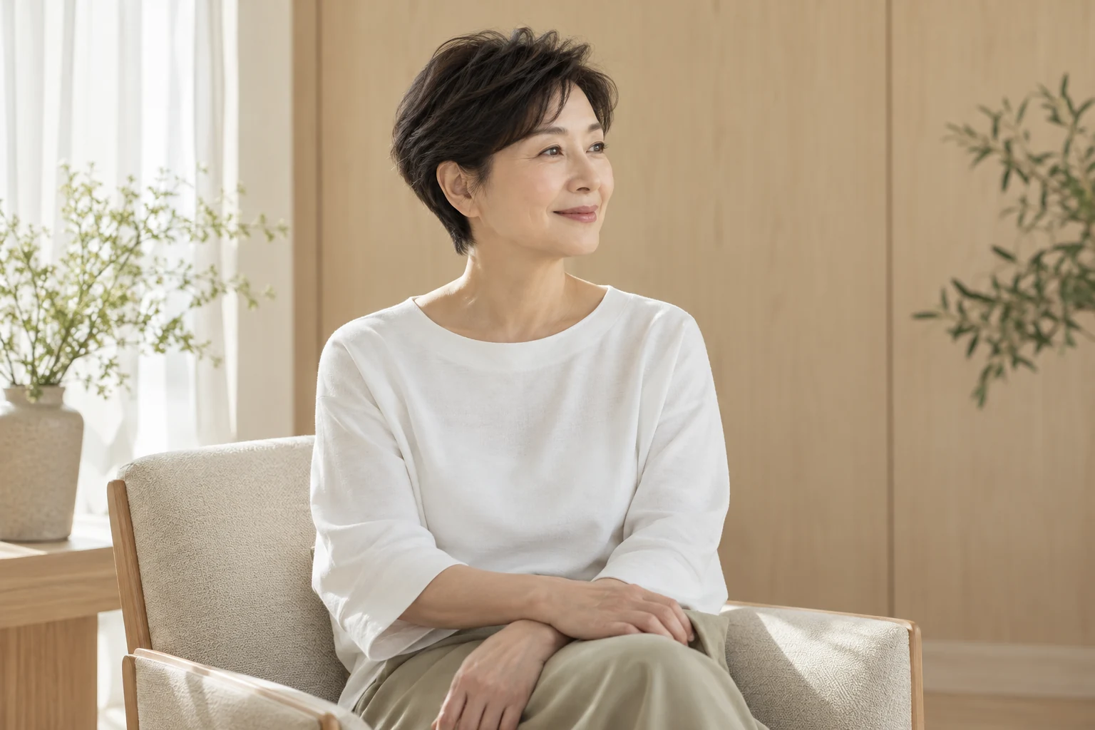 목주름 팽팽2 — 실제 환자나 시술 결과가 아닌 성인 모델 예시 이미지
