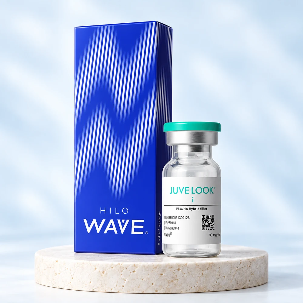 HILO WAVE 2cc + Juvelook I 2cc — KI-Komposition der Paketprodukte und des Geräts